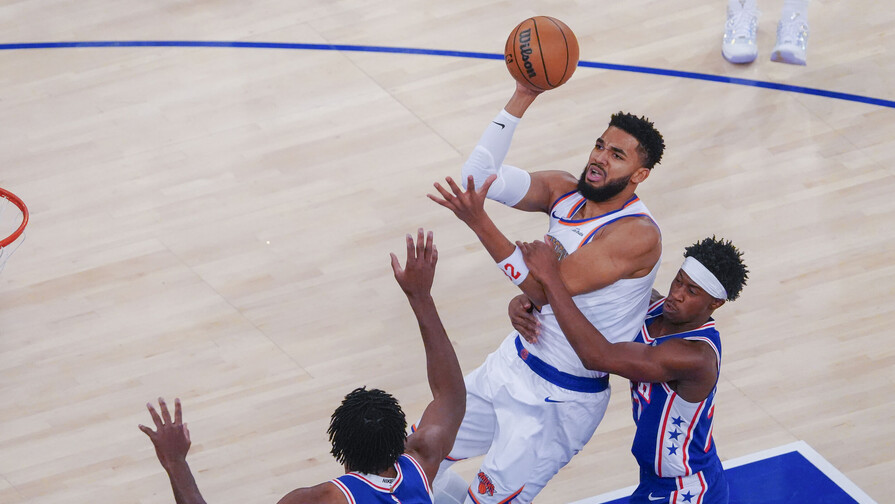 Sixers le amargan el festejo de campeones a los Knicks; Towns tuvo un doble doble Sixers le amargan el festejo de campeones a los Knicks; Towns tuvo un doble doble