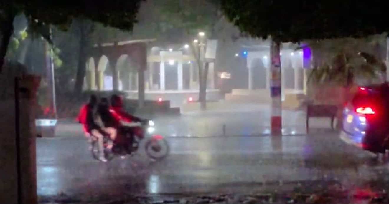Lluvias registradas en Santiago 