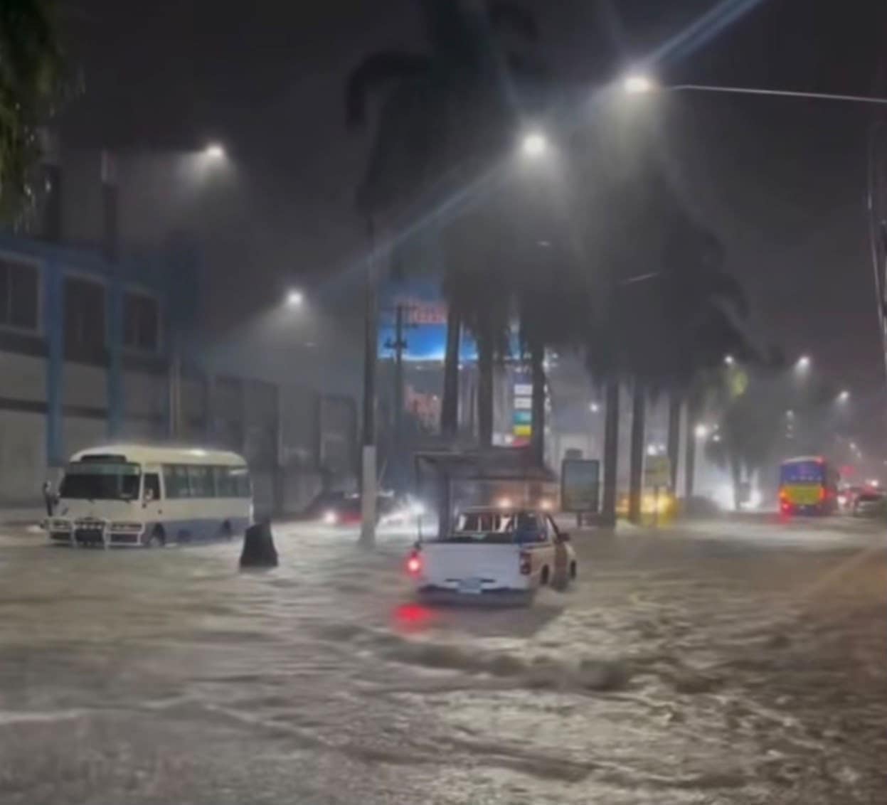 Lluvias registradas en Santiago 