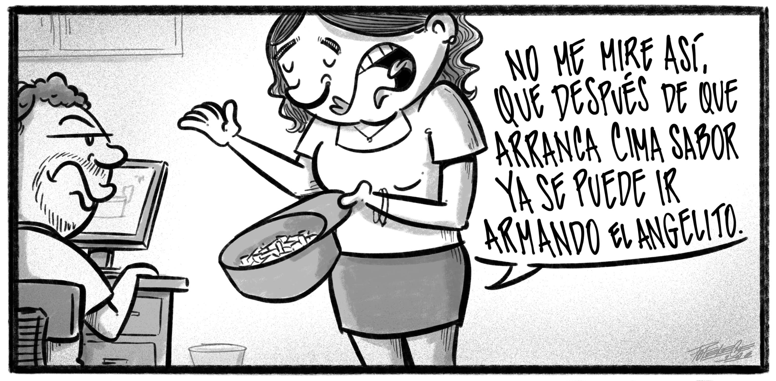 Caricatura de Noticiero Poteleche 23 octubre 2026
