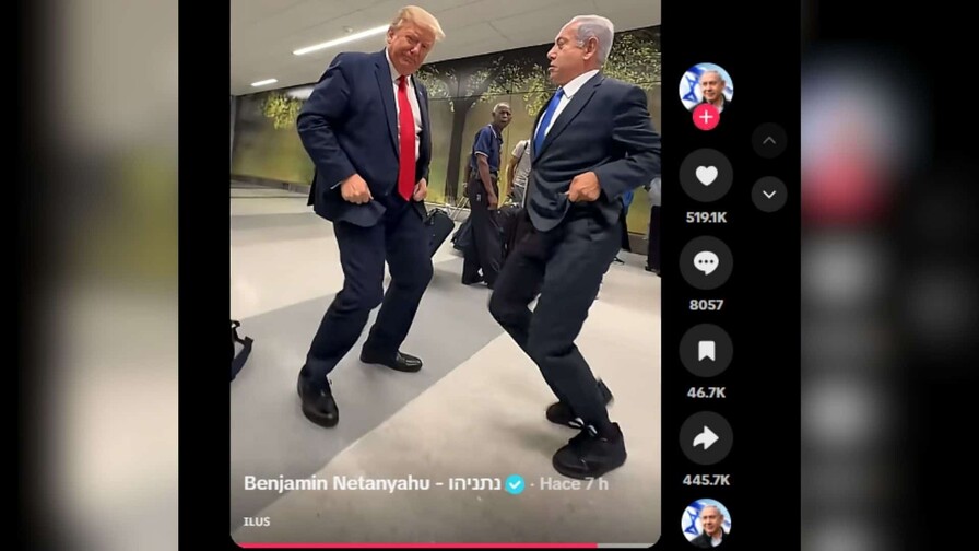 Netanyahu comparte video creado con IA en el que baila con Trump al ritmo de "Dame hombro" Netanyahu comparte video creado con IA en el que baila con Trump al ritmo de "Dame hombro"