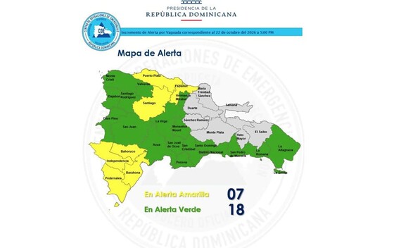 Vaguada: COE incluye a San Juan en provincias con alerta verde; suben a 358 las viviendas afectadas