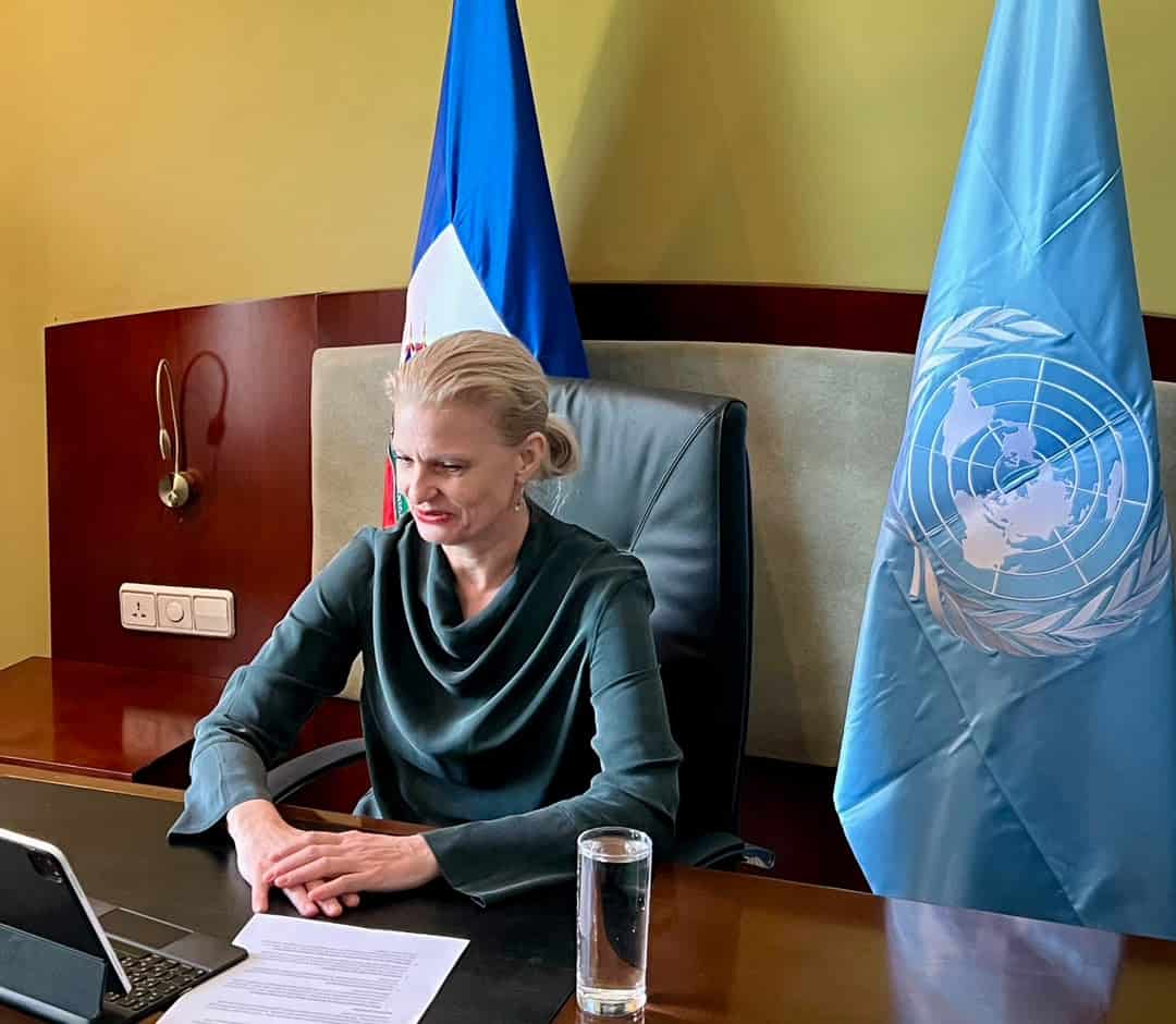 Daniela Kroslak durante la entrevista con Diario Libre.