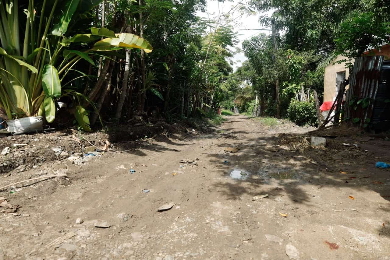 Calle donde sucedieron los hechos, en Mata San Juan, Villa Mella