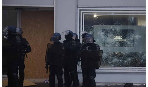 Disturbios en varias ciudades francesas al t&eacute;rmino de las manifestaciones