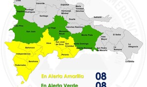 El COE coloca 16 provincias en alerta por lluvias asociadas a una vaguada
