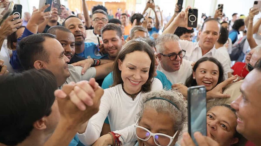 María Corina Machado ya se encuentra de regreso en Venezuela María Corina Machado ya se encuentra de regreso en Venezuela