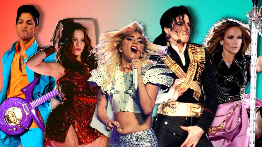 De Prince a Shakira y Bad Bunny: 10 espectáculos que marcaron la historia del Super Bowl De Prince a Shakira y Bad Bunny: 10 espectáculos que marcaron la historia del Super Bowl