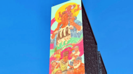 De Los Alcarrizos a NY: dominicano pinta mural en El Bronx considerado el m&aacute;s alto de EE. UU.