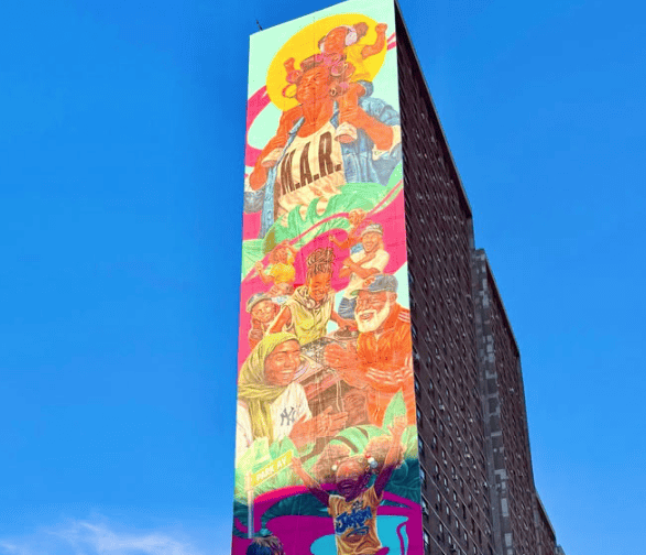 De Los Alcarrizos a NY: dominicano pinta mural en El Bronx considerado el más alto de EE. UU. De Los Alcarrizos a NY: dominicano pinta mural en El Bronx considerado el más alto de EE. UU.