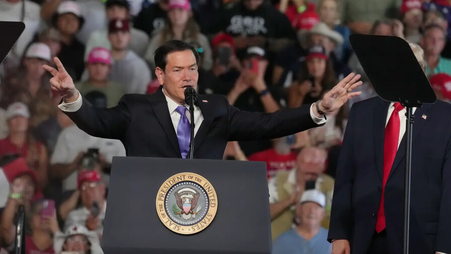 Marco Rubio hace inusual aparici&oacute;n junto a Trump en un mitin electoral en Texas
