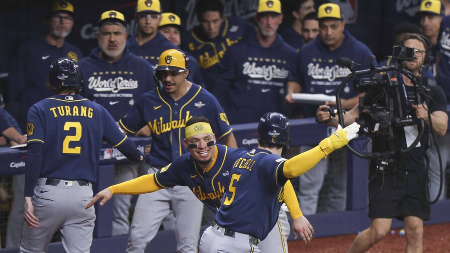 Cerveceros aplasta 10x1 a los Rays y acaricia su primer título de la Serie Mundial Cerveceros aplasta 10x1 a los Rays y acaricia su primer título de la Serie Mundial