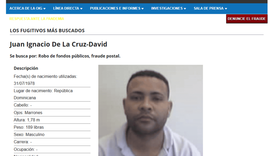 Buscan a dominicano por presunto fraude de m&aacute;s de 133,000 d&oacute;lares en ayudas por desempleo en PR
