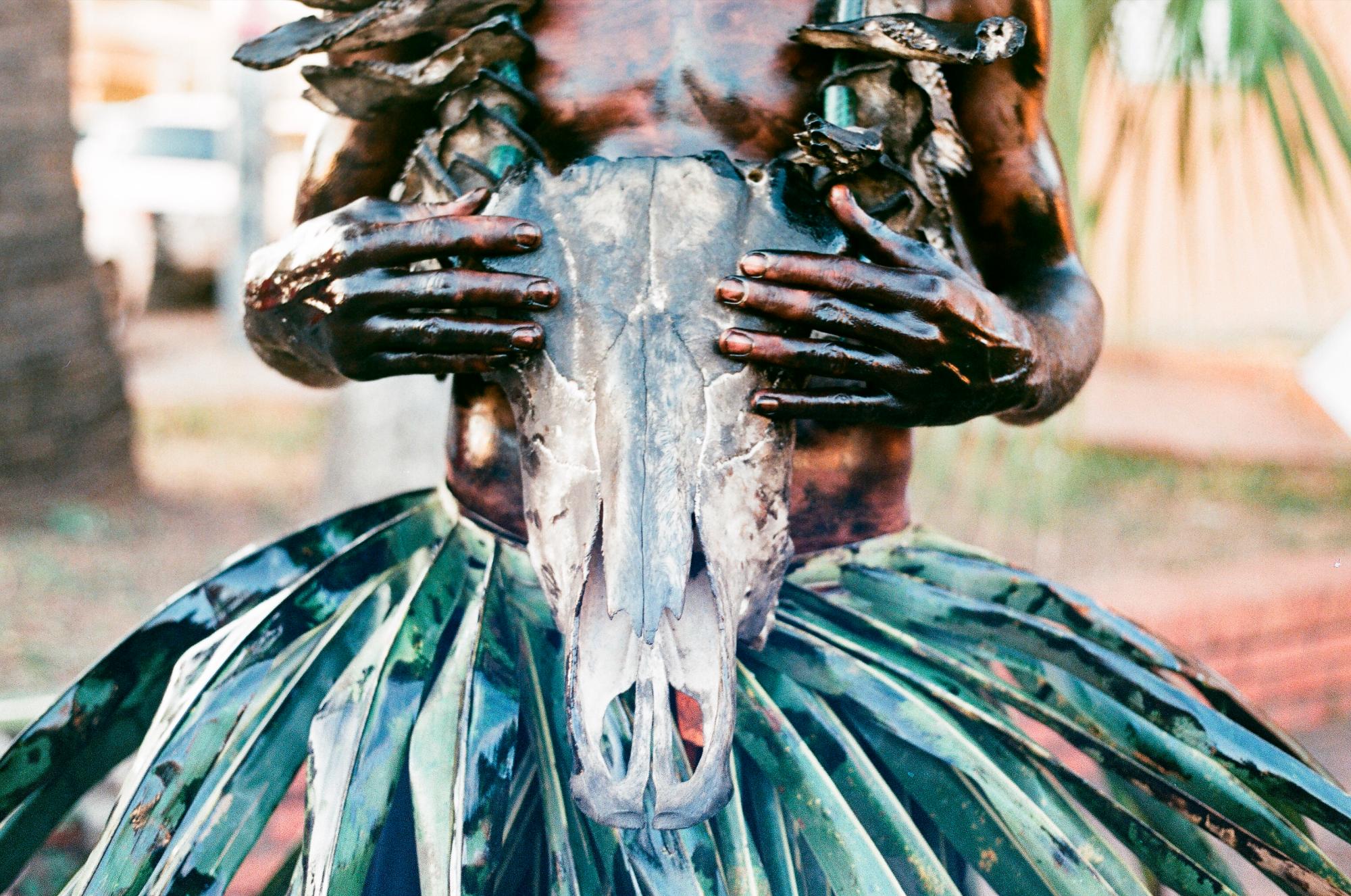 Tiznao en el carnaval del distrito nacional.