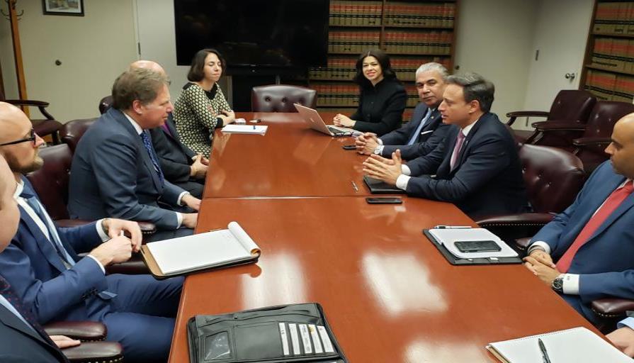 Procurador Rodríguez se reunió con fiscal de Nueva York, Geoffrey Berman
