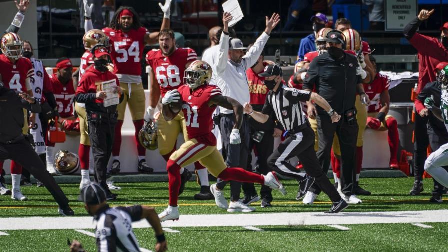 49ers aplasta a Jets pero pierde a Garoppolo, Bosa y Mostert