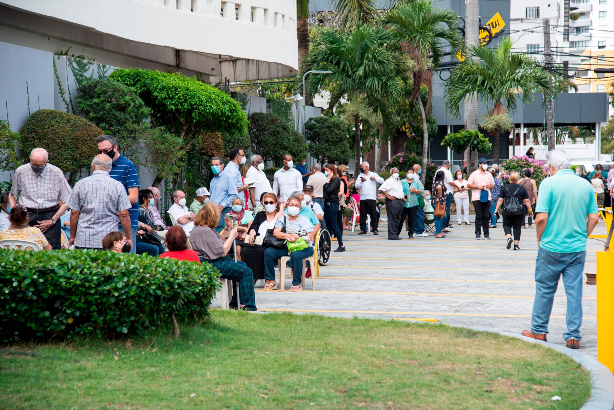 El Club Naco prestó sus instalaciones para la jornada de vacunación.