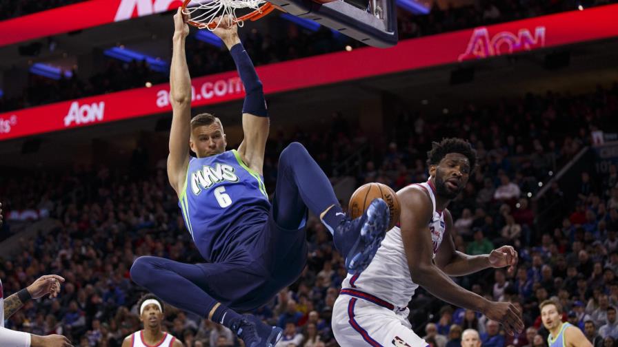 Porzingis lleva a Mavericks a ganar 117-109 a los 76ers