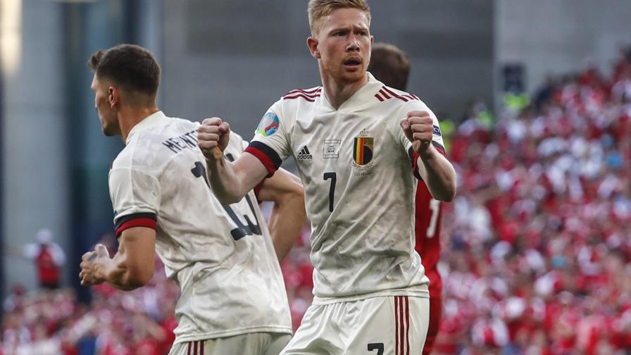 Lesión facial todavía afecta a De Bruyne en Euro 2020
