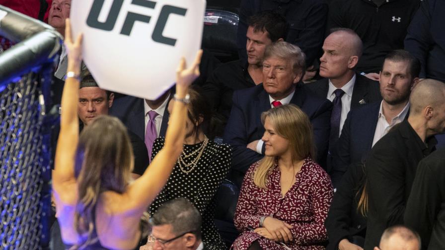 Trump asiste a otro evento deportivo, ahora en UFC Trump asiste a otro evento deportivo, ahora en UFC