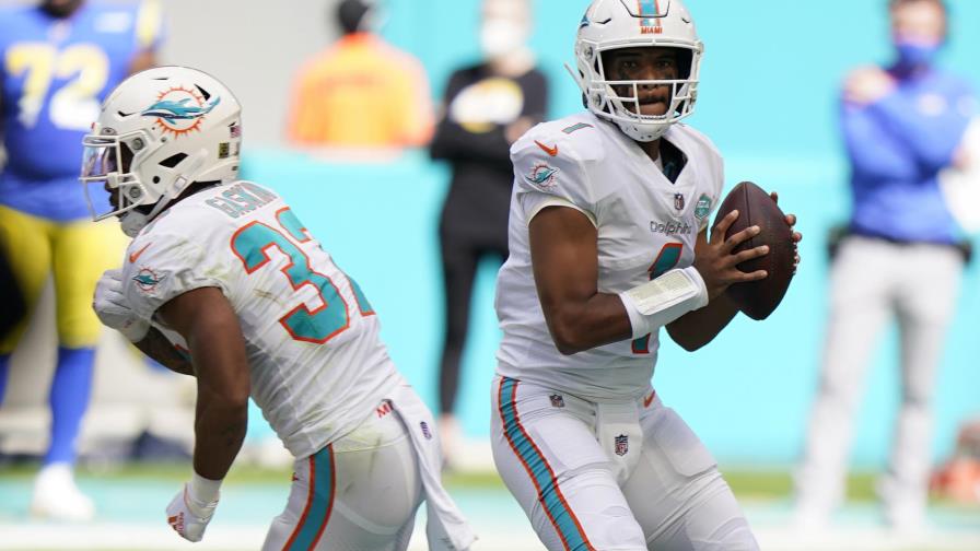 Luce defensiva de Dolphins en debut de Tagovailoa ante Rams