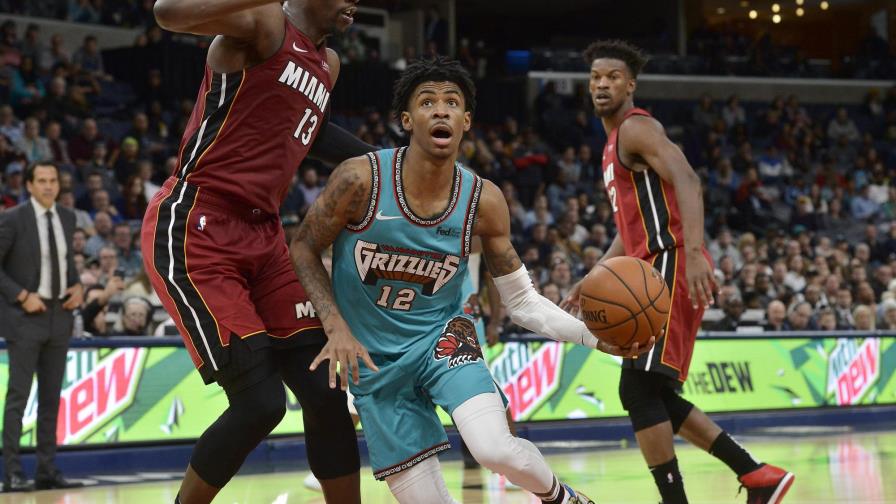 Morant y Valanciunas guían a Grizzlies a triunfo ante Heat
