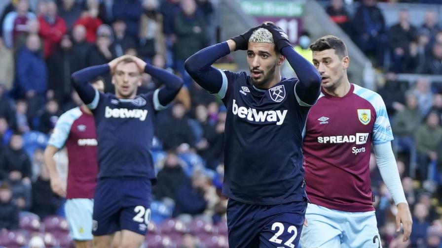 West Ham se atasca con un 0-0 en Burnley