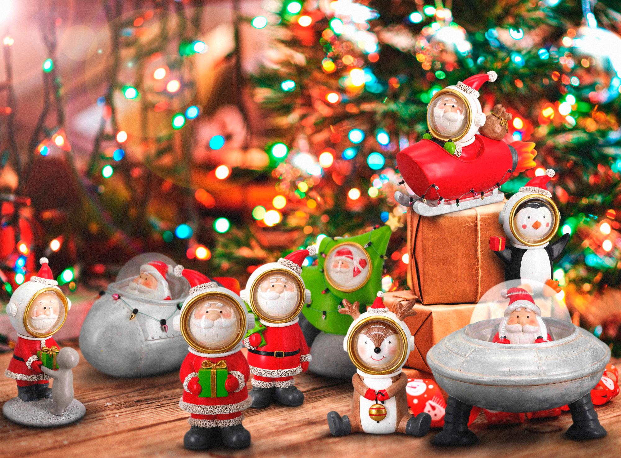 Merry Magical, una apuesta donde reinan los astronautas, los dulces, los elfos brillantes y Papá Noel, con un matiz jovial, alegre e infantil.