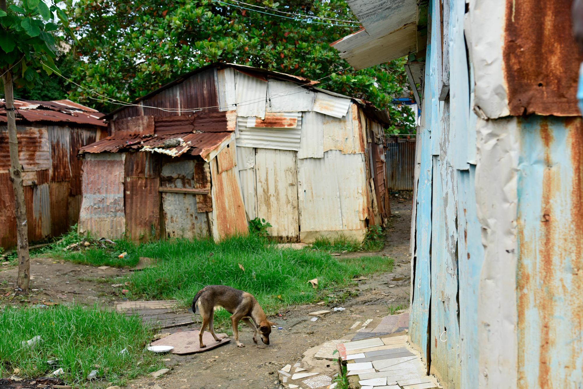 La pobreza salta a la vista en el barrio Los Coordinadores, en Sabana Perdida. 