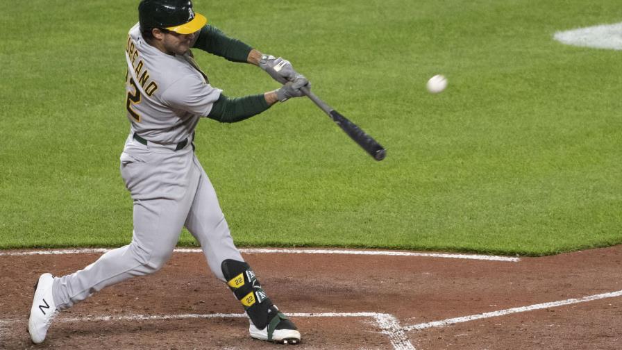 Laureano jonronea y Atléticos hilan victoria número 12 sobre Orioles