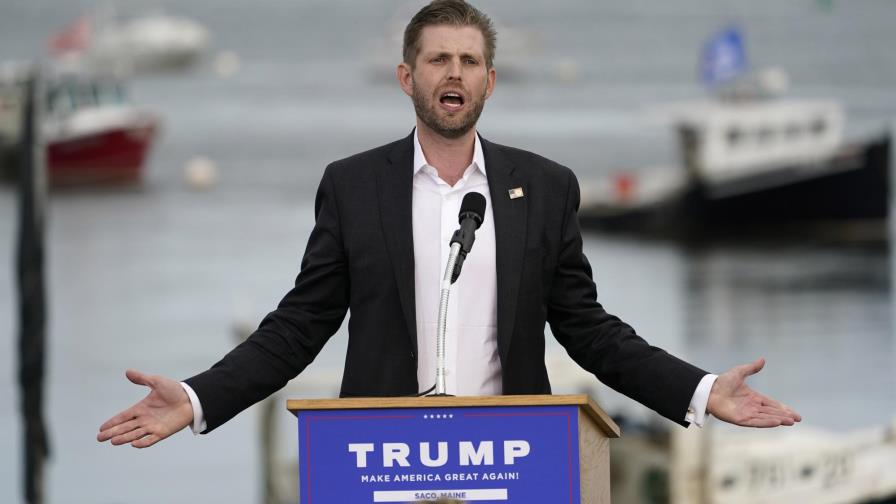 Por videollamada, Eric Trump testifica en pesquisa de NY