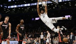 Nets ganan 117-113 a Heat y cortan racha de 7 derrotas