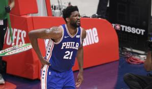 Embiid, en duda para quinto partido de 76ers ante Wizards
