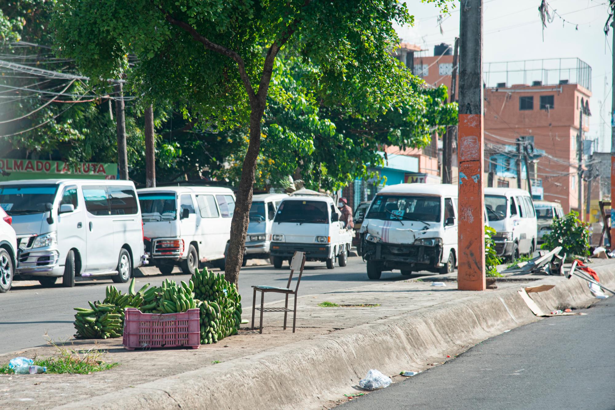 La avenida Duarte por el mercado