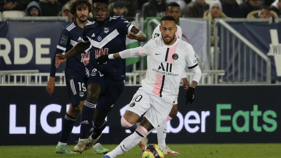 Neymar aporta doblete y PSG supera a Burdeos en un partido sin Messi