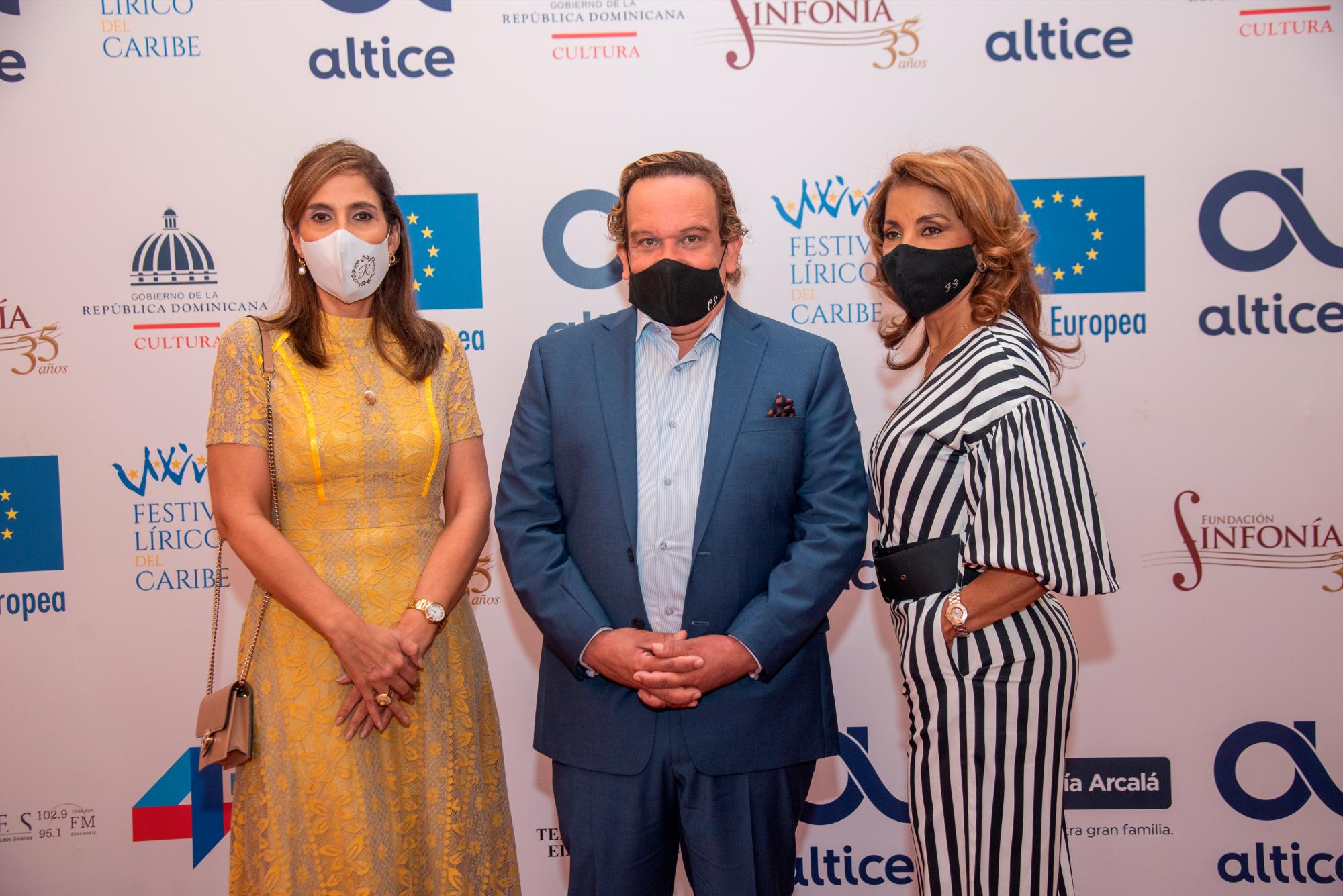 Rosina Guerrero, Carlos Espinal y Fátima Guzmán. 