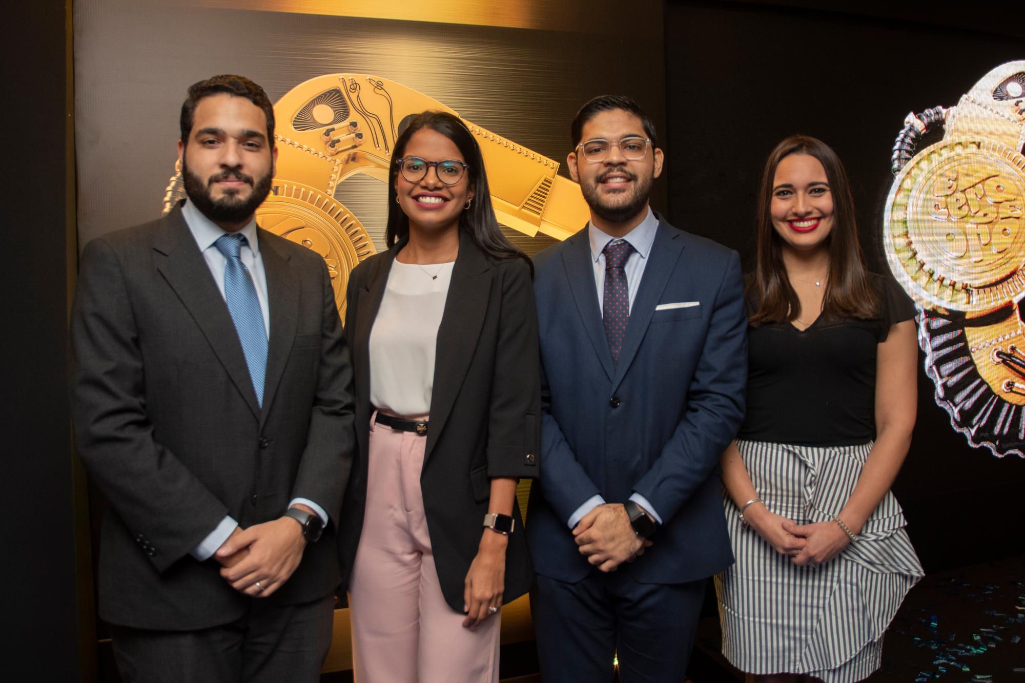 Leandro Marion Landais, Ana Cristina Menieur, Misael Quiroz y Thais Ferreira.