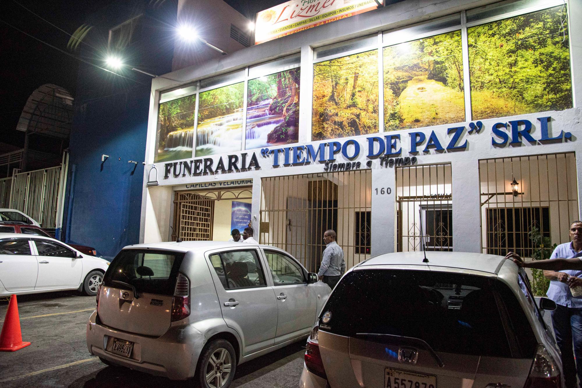 Funeraria Tiempo de Paz, donde está siendo velado Eugenio Medina.