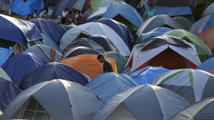 Crisis humanitaria en campamento de migrantes en México Crisis humanitaria en campamento de migrantes en México