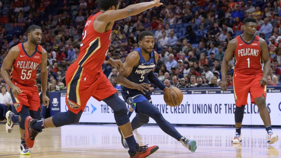 Beasley y Russell guían a Wolves a triunfo sobre Pelicans Beasley y Russell guían a Wolves a triunfo sobre Pelicans