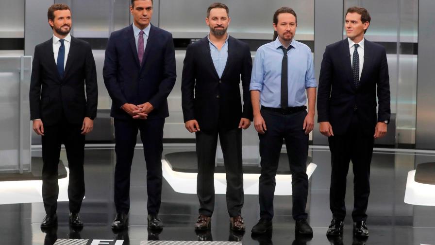 El “todos contra todos” marca el único debate electoral televisado en España