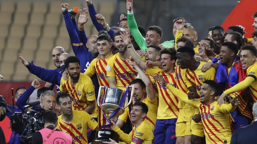 Doblete de Messi da a Barcelona su 31ra Copa del Rey