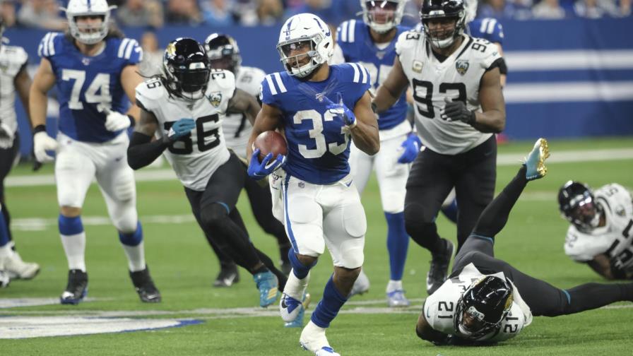 Colts arrollan a Jaguars con sólido ataque terrestre Colts arrollan a Jaguars con sólido ataque terrestre