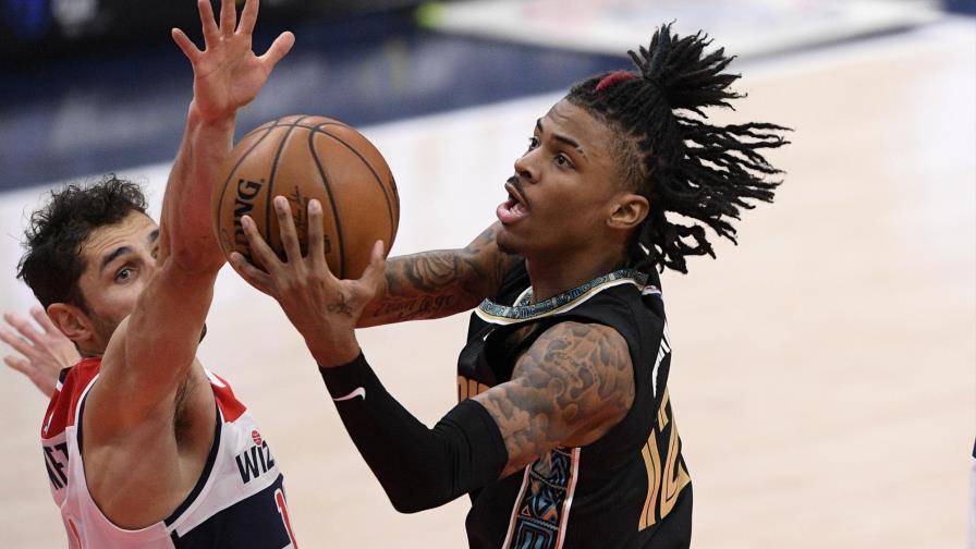 Morant y Grizzlies dominan a Wizards