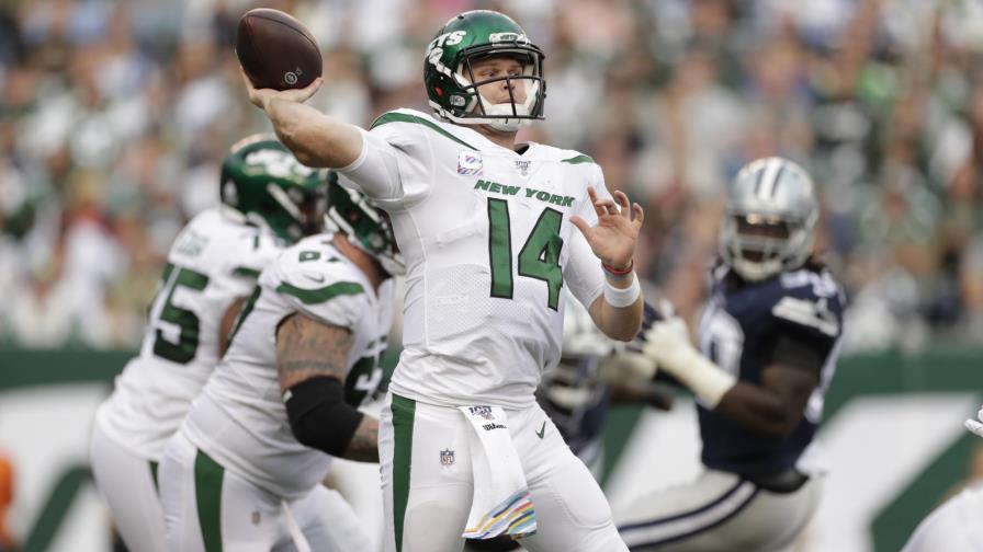 Darnold lanza 2 pases de anotación; Jets vencen a Cowboys
