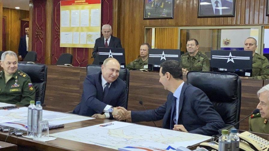 Putin visita Siria, aliado clave de Irán; se reúne con Assad