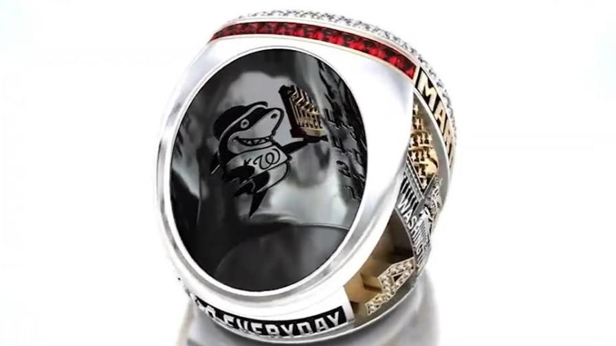 Los Nacionales reciben sus anillos de Serie Mundial