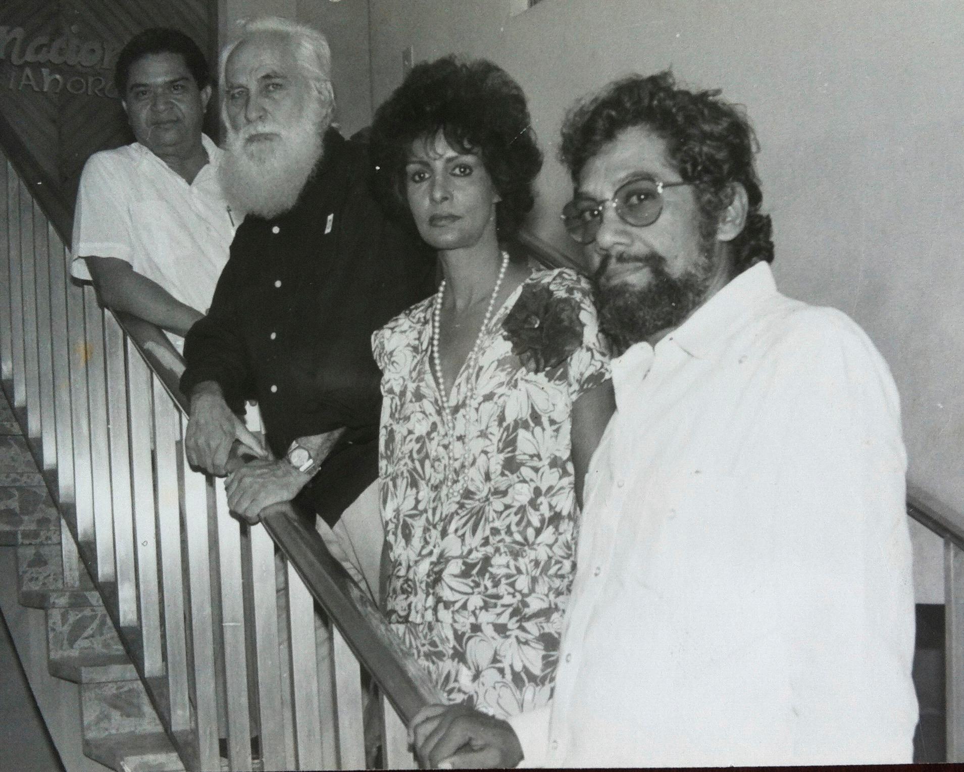 Cándido Bidó, Guillo Pérez, Elsa Núñez y Jorge Severino