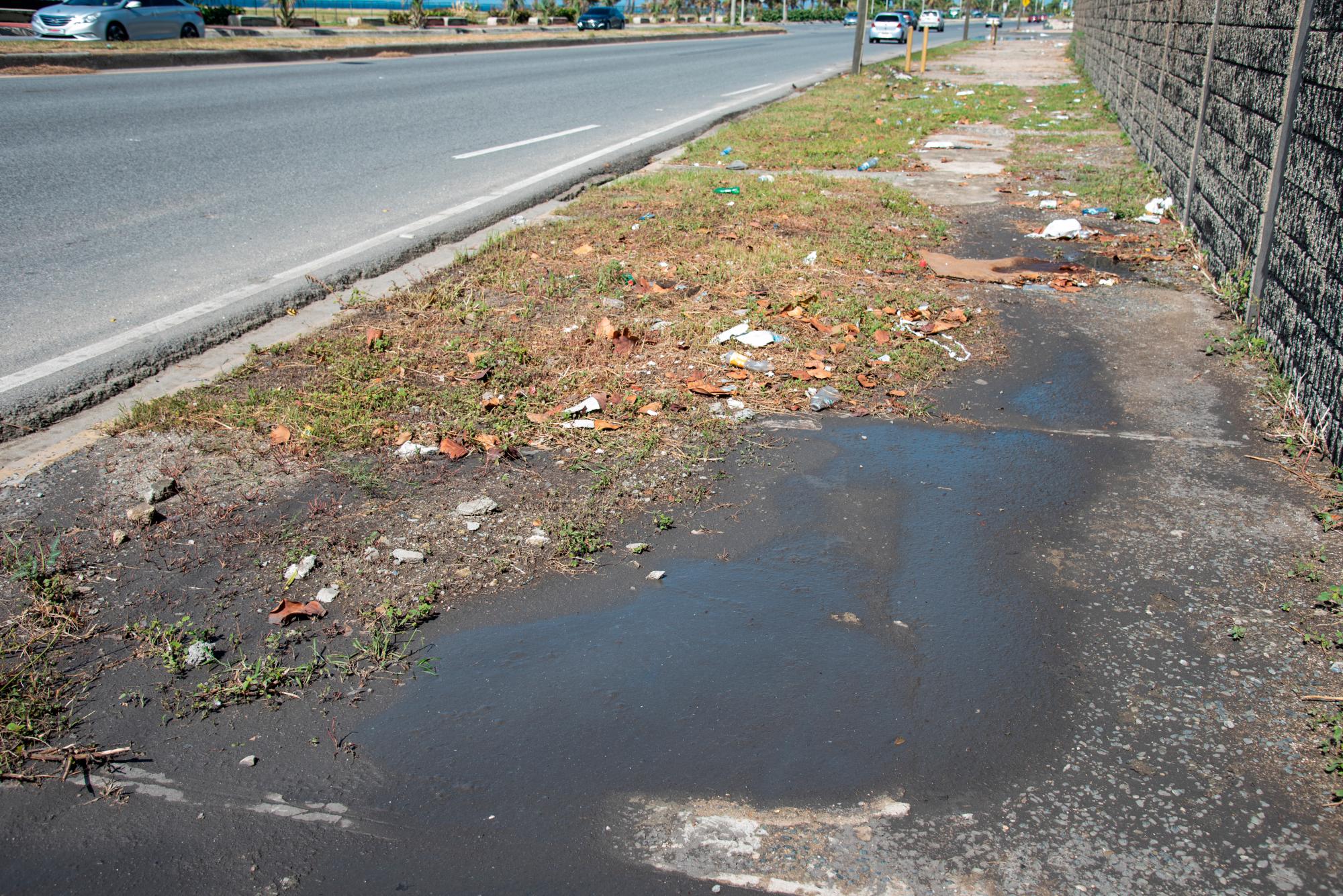 El mal olor abunda en este lugar cuando descarga el drenaje sanitario