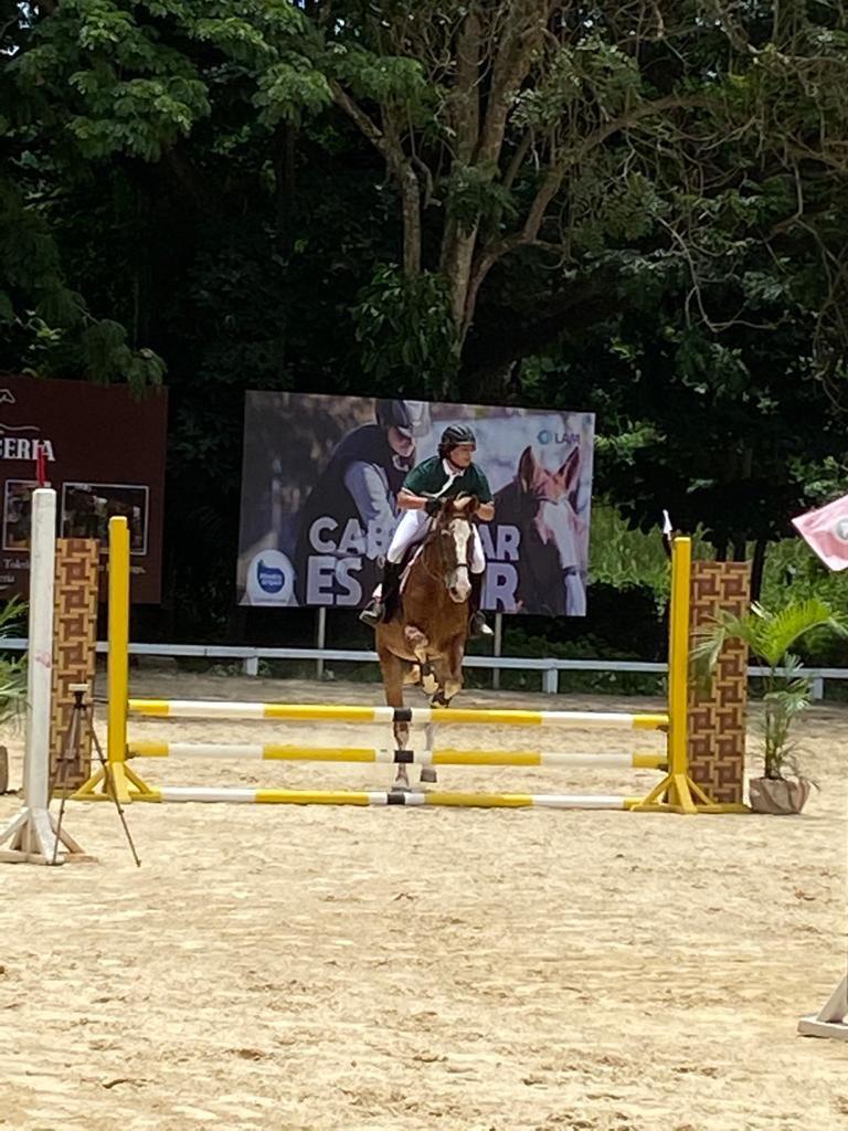 Stephane Martínez fue el campeón con 171 puntos en la categoría 0.70 en los torneos de la Federación Dominicana de Ecuestres. (Fuente externa) 